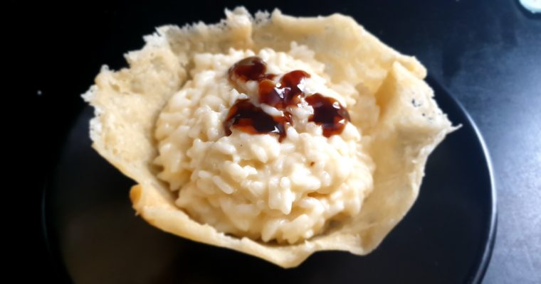 Risotto au parmesan et son bol parmesan