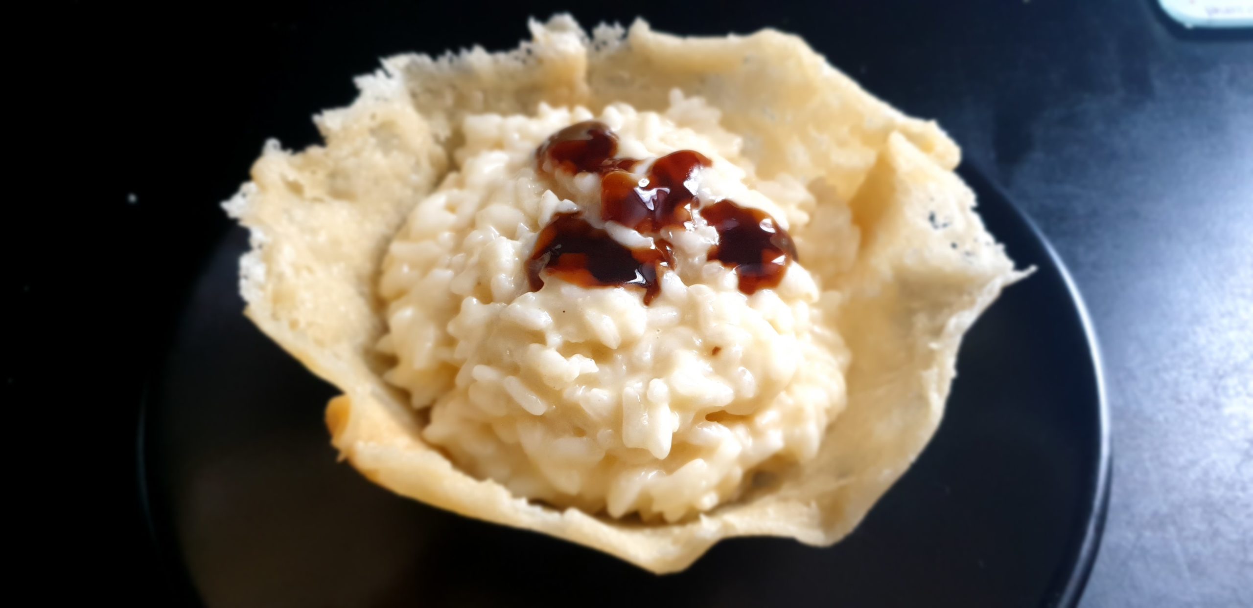 Risotto au parmesan et son bol parmesan